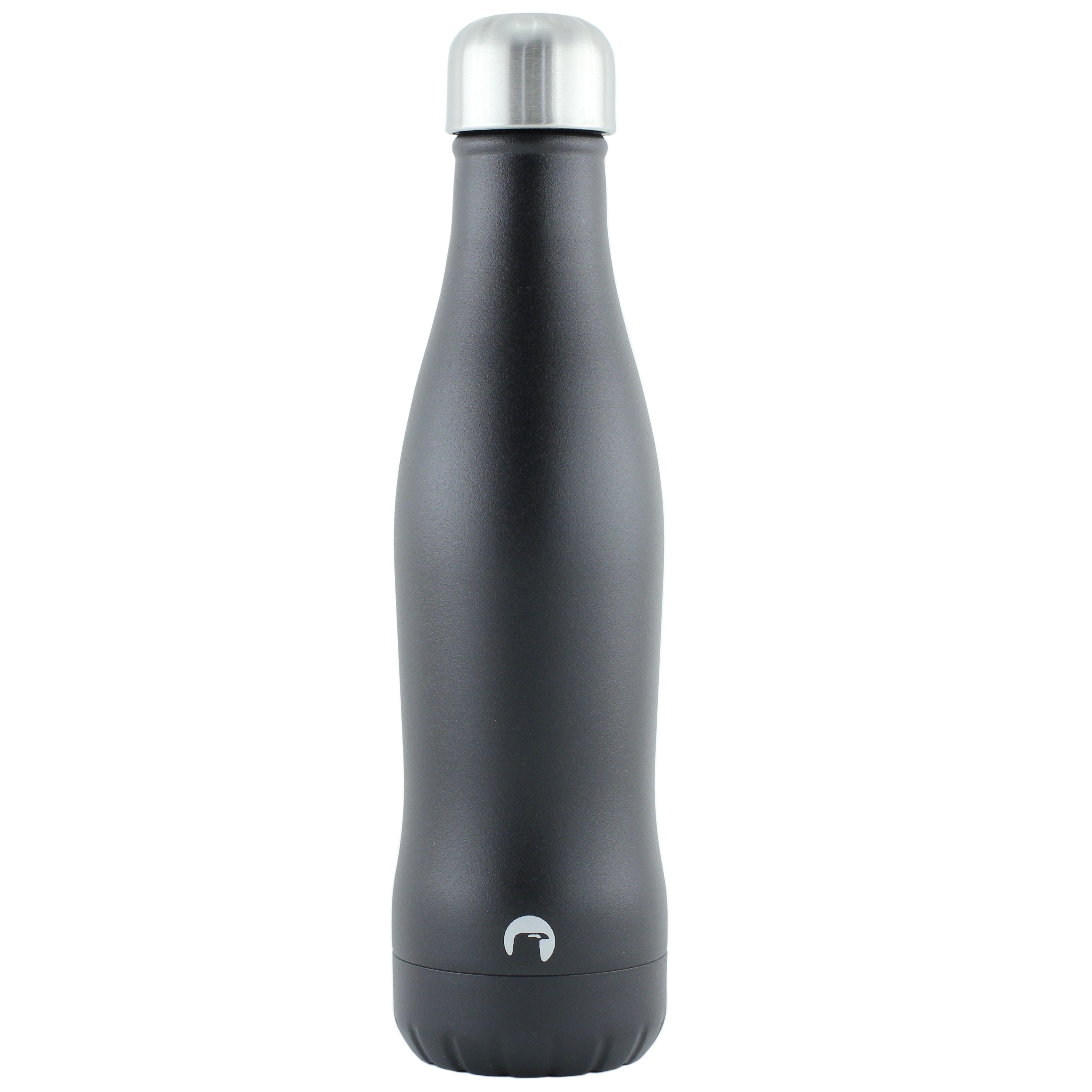 Termoflaske "Curve" Stål - solid black