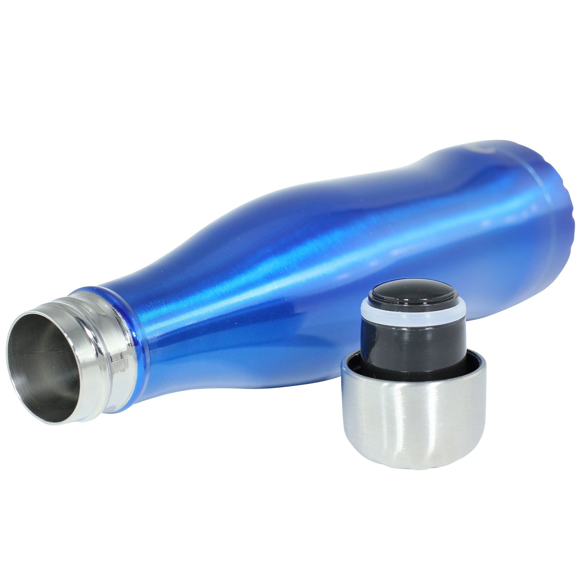 Termoflaske "Curve" Stål - ocean blue