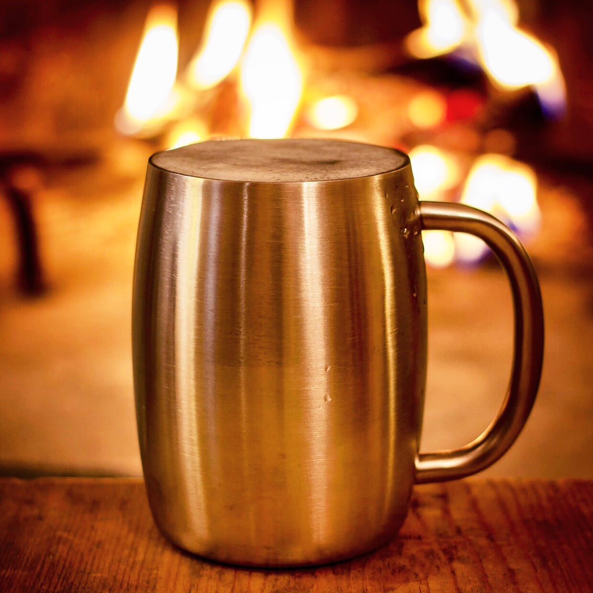 Ølseidel termo i rustfritt stål 0,5L
