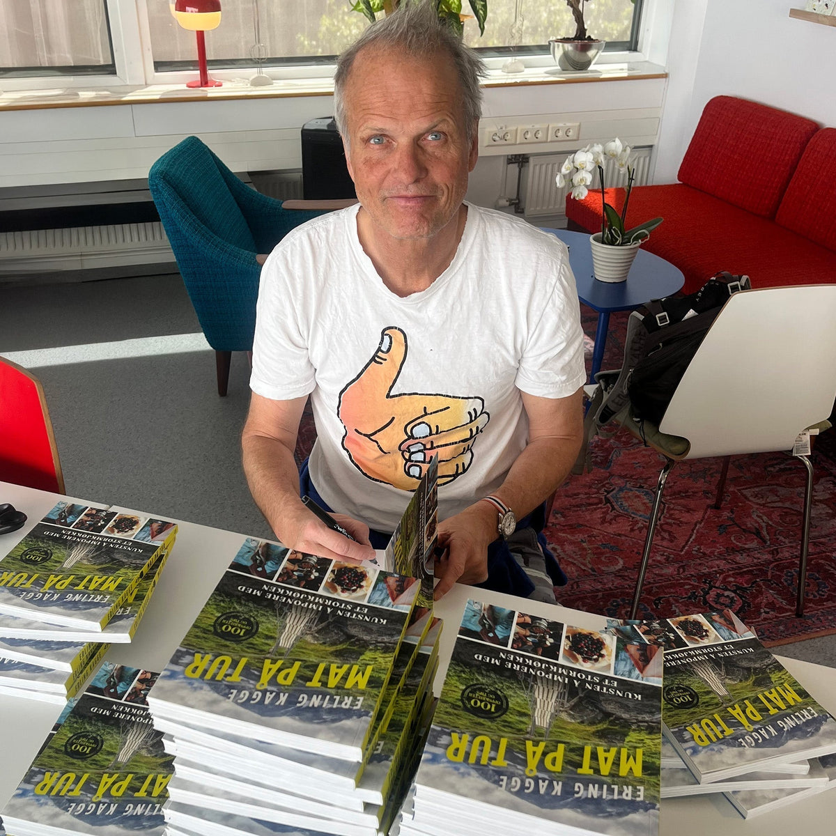 ERLING KAGGE - MAT PÅ TUR (SIGNERT!)