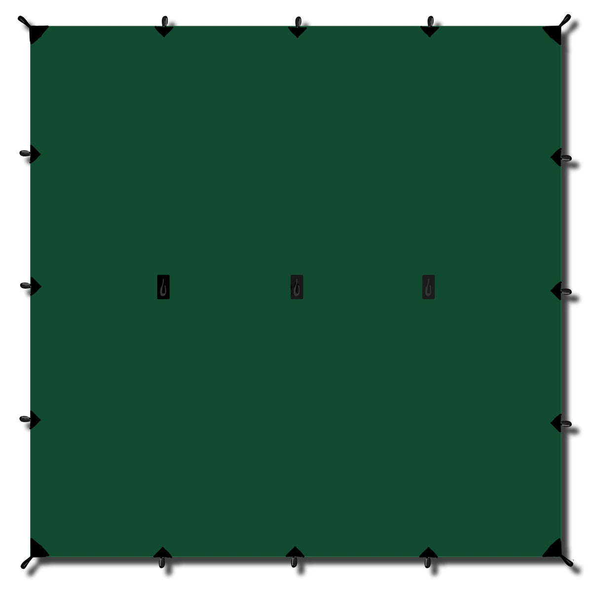 Tarp / Gapahuk med 4 stk barduner og 4 stk plugger