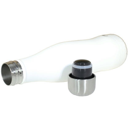 Termoflaske "Curve" Stål - solid white